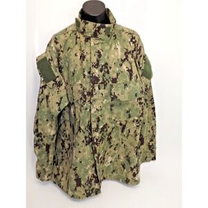 US Navy Working Uniform Type III Blouse, Camoflauge Shirt - Size Medium - Long